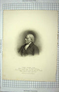 Original Old Antique Print 1811 Portrait James Barry Engraving Picart 19th