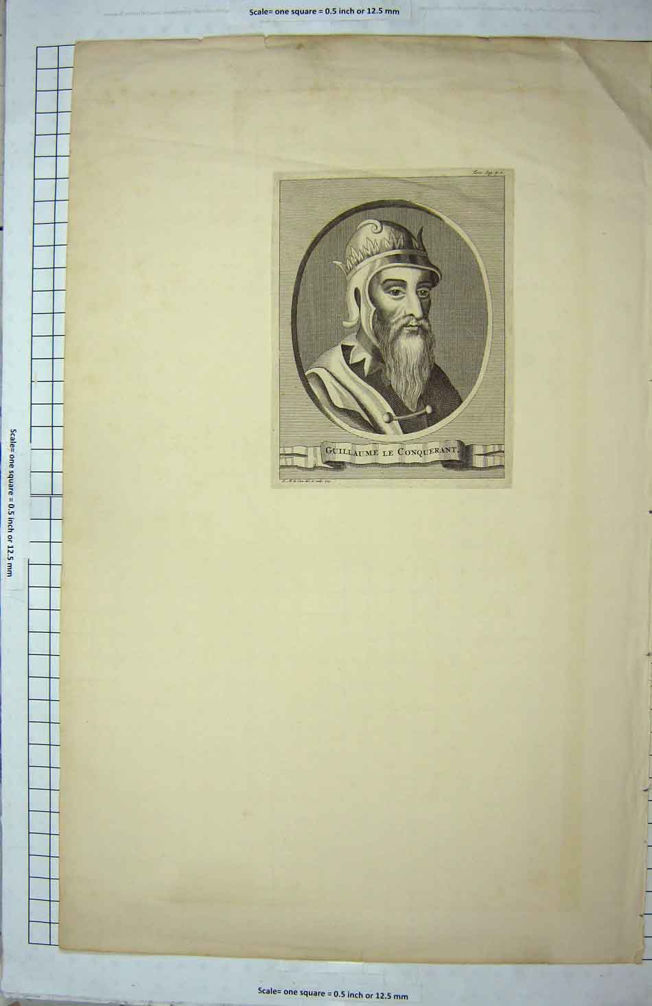 Original Old Antique Print Guillaume Le Conquerant William French