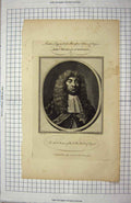 Original Old Antique Print John Duke L. Auderdale English
