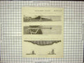 Original Old Antique Print Navigation Inland Reservoir Plans