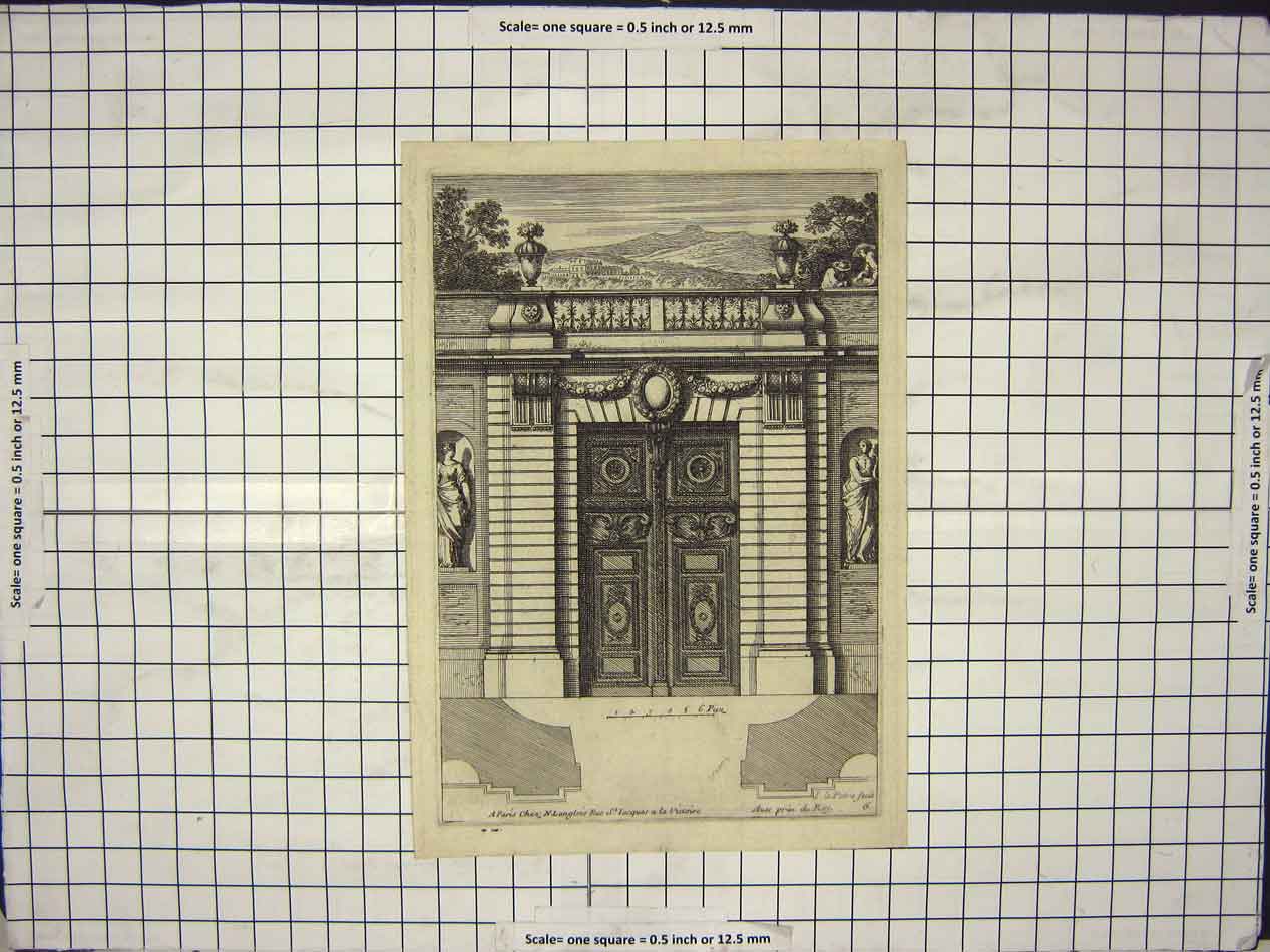 Original Old Antique Print France Lacques A La Victoire Paris