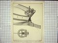 Original Old Antique Print Captian Shank View Plan The Jointed Rudder
