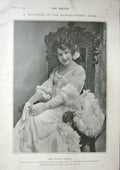 Original Old Antique Print The Sketch 1904 Favourite Musical Comedy 20th
