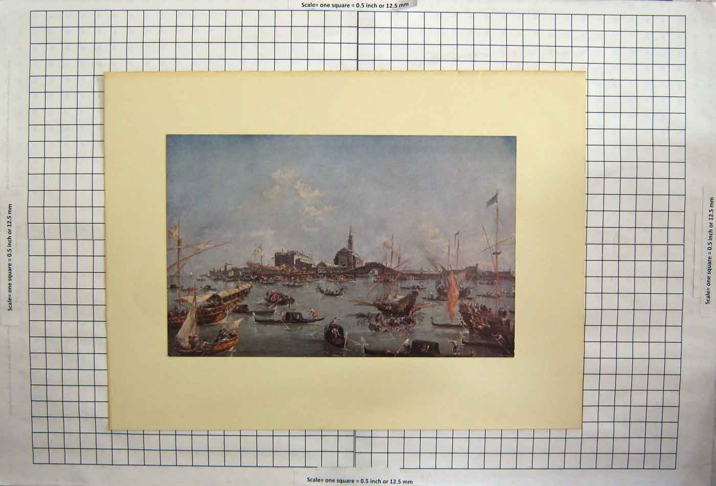 Old Antique Print Francesco Guardi Italian Doge Embarking The Bucentaur