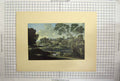 Original Old Antique Print Nicolas Poussin French Funeral Phocion