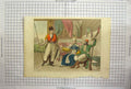 Original Old Antique Print Inside Weapons Guns Spears Introduction