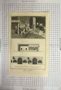 Original Old Antique Print Glaces Souflees Fours A Recuire Lucotte Defehrt