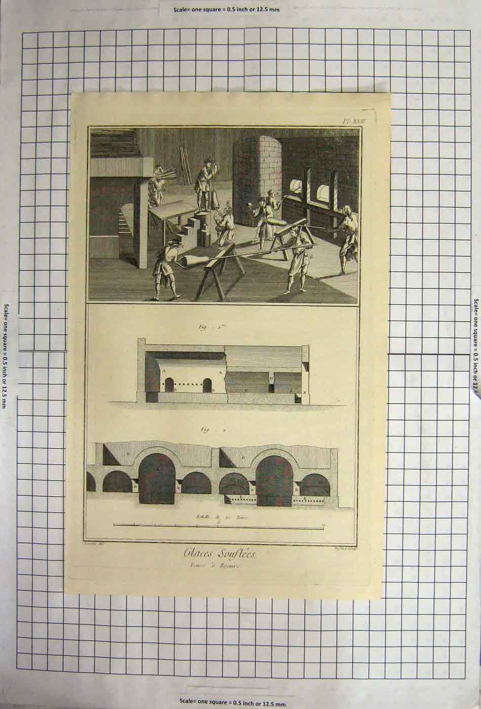 Original Old Antique Print Glaces Souflees Fours A Recuire Lucotte Defehrt