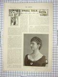 Original Old Antique Print Lady Ranfurly New Zealand Crew Ship Discovery Scott