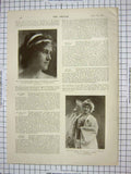 Old Antique Print Carlisle Theatre Ethel Henry Duchess Wellington Leno
