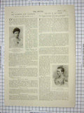Old Antique Print Lady Charles Scott Kennedy Ship Kent Montagu Devonport