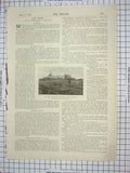 Original Old Antique Print Euro GMine Laverton Australia Funeral Victoria King