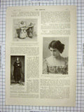 Antique Old Print Hilda Hanbury Clements Tientsin Thieves Arundel Bananas