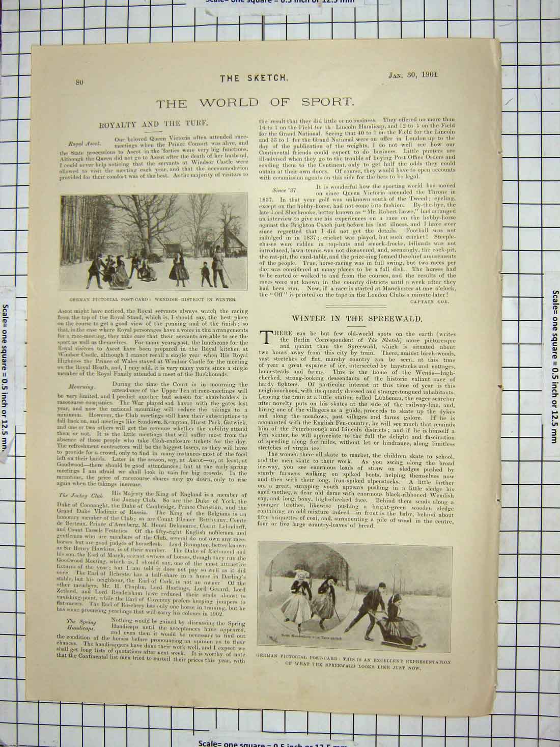 Original Old Antique Print Wendish District German Postcard Granville Actress