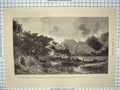 Original Old Antique Print French Newspaper Page Le Tonkin Hai-Phon Mountains