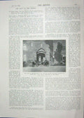 Old Antique Print Duke Westminster Eaton Hall 1901 Marsh Egerton Stables 20th