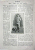 Original Old Antique Print 1901 King Mufti Denmark Princess Waldemar Prince