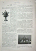 Antique Old Print 1901 Viceroy Cup Indian Derby John Barker Maggie Snodon 20th