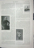 Old Antique Print 1901 Commander Moore Armour Cook Editor Lehmann News 20th
