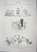 Original Old Antique Print 1900 Majesty Theatre Connop Perowne Horse Pembroke