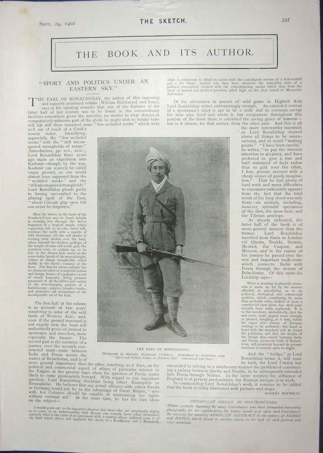 Old Antique Print 1902 Earl Ronaldshay Poem Edelweiss Gatherer Chesson 20th