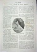 Old Antique Print 1900 Portrait Countess Annesley Beresford Africa Nurse 20th