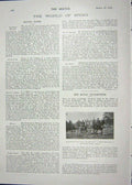Original Old Antique Print 1901 Royal Buckhounds Hotel Ascot Princess Victoria