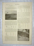 Original Old Antique Print 1903 Camp Mantraim Mono-Rail Work 20th Century