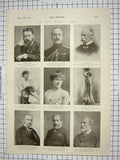 Old Antique Print 1901 Lord Grey Greville March Russell Wallace Torrance 20th