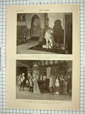 Old Antique Print 1901 New York Play Palace King Choir Invisible Theatre 20th