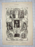 Antique Old Print 1905 Prince Gustavus Adolphus Vincent Ship Basing House 20th