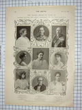 Old Antique Print 1905 Princess Margaret Connaught Tweedmouth Art Sale 20th