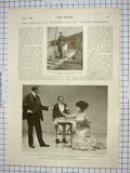 Original Old Antique Print 1900 Maccormac Hospital Ship Trojan Spong Anthony
