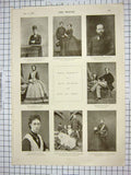 Old Antique Print 1901 Princess Wales Prince Alice Strand Temple London 20th