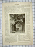Old Antique Print 1901 Palace Hague Throne Room Eaton Hall Westminster 20th