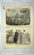 Original Old Antique Print 1867 Cuvillier Fleury French Academy Paris Fashion
