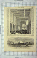 Old Antique Print 1867 Paris Exhibition Carlisle Railway Yanwath Penrith 19th