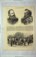 Old Antique Print 1867 Armitage Watts Lady Airey 86Th Regiment Gibraltar 19th
