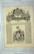 Original Old Antique Print 1867 Earth Bronze Group Statue Paris Exhibition 19th