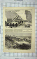 Old Antique Print 1867 Patrick Grant Governor Malta Lady Airey Gibraltar 19th