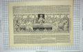 Original Old Antique Print 1867 Mosaic Lord'S Supper Reredos Westminster Abbey