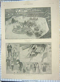Old Antique Print 1898 Holiday Show Aquarium Westminster Olympia Barnum 19th