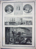 Old Antique Print 1892 Verger Paul'S Cathedral Swiftsure Ship Duke Church 19th