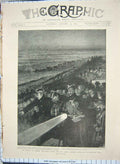 Old Antique Print 1898 Scots Guards London Scottish Army Parliament Hill 19th