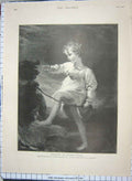 Old Antique Print 1898 Portrait Master Locke Mckinley White House Maine 19th