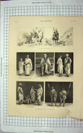 Original Old Antique Print 1885 Abyssinia Suakim Priest Deacon GMassowah 19th