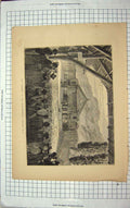 Original Old Antique Print 1870 Theatre Oberammergau Passion Play Fine Art 19th