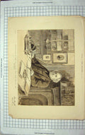 Original Old Antique Print 1885 Portrait Right Hon. John Bright M.P. Victorian