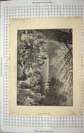 Old Antique Print 1894 Ornamental Water Pond St. James Park Thorneycroft 19th