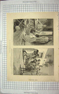 Original Old Antique Print 1898 War Soudan Wingat Policeman Linton Chatsworth